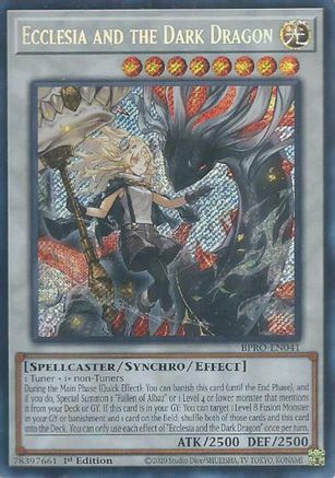 Image of Ecclesia and the Dark Dragon [BPRO-EN041] Secret Rare