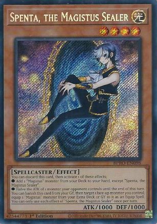 Image of Spenta, the Magistus Sealer [BPRO-EN098] Secret Rare