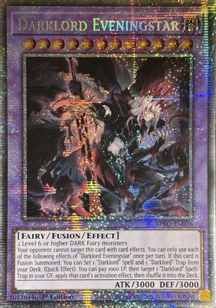 Image of Darklord Eveningstar (Starlight Rare) [BPRO-EN036] Starlight Rare