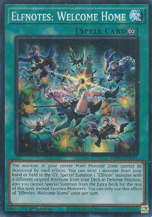 Image of Elfnotes: Welcome Home [BPRO-EN056] Super Rare