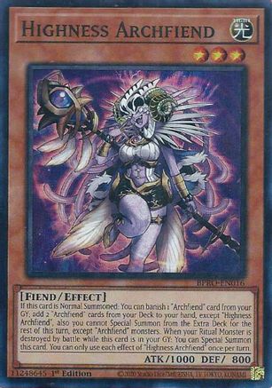 Image of Highness Archfiend [BPRO-EN016] Super Rare