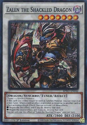 Image of Zalen the Shackled Dragon [BPRO-EN042] Super Rare