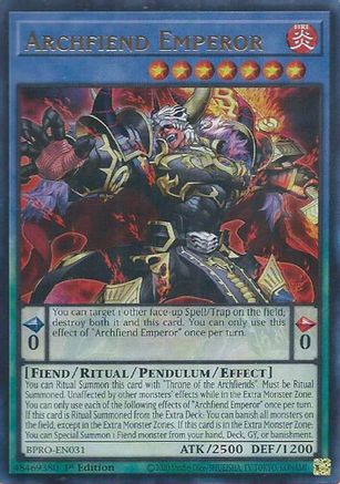 Image of Archfiend Emperor [BPRO-EN031] Ultra Rare