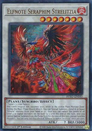 Image of Elfnote Seraphim Strelitzia [BPRO-EN040] Ultra Rare