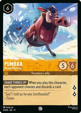 Image of Pumbaa - Winter Warthog (4/204) [Winterspell]