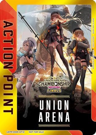 Image of Action Point Card (AP12) (25-26 Finals) (UEPR/2026-AP12) - Union Arena Promotion Cards Foil