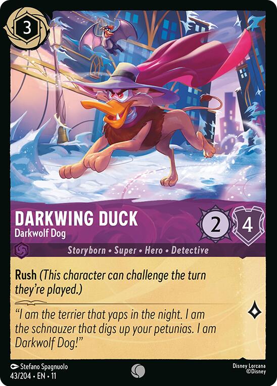 Image of Darkwing Duck - Darkwolf Dog (43/204) [Winterspell]