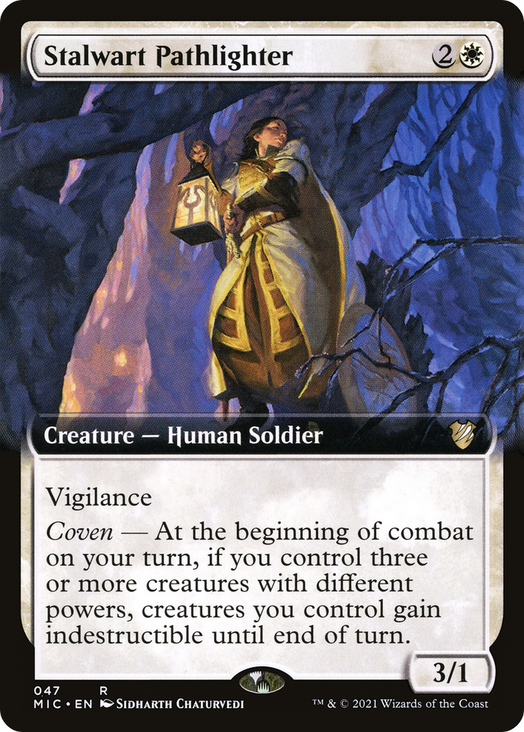 Image of Stalwart Pathlighter (Extended Art) [Innistrad: Midnight Hunt Commander]