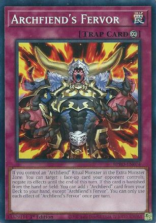 Image of Archfiend's Fervor [BPRO-EN074] Common