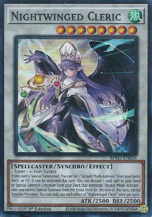 Image of Nightwinged Cleric [BPRO-EN038] Super Rare