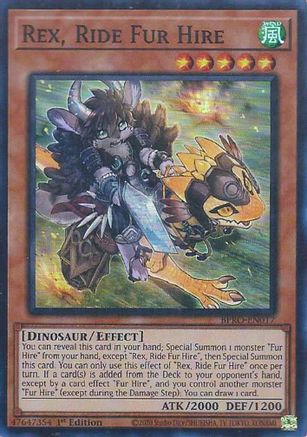 Image of Rex, Ride Fur Hire [BPRO-EN017] Super Rare