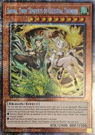 Image of Shiina, Twin Tempests of Celestial Thunder [BPRO-EN027] Starlight Rare