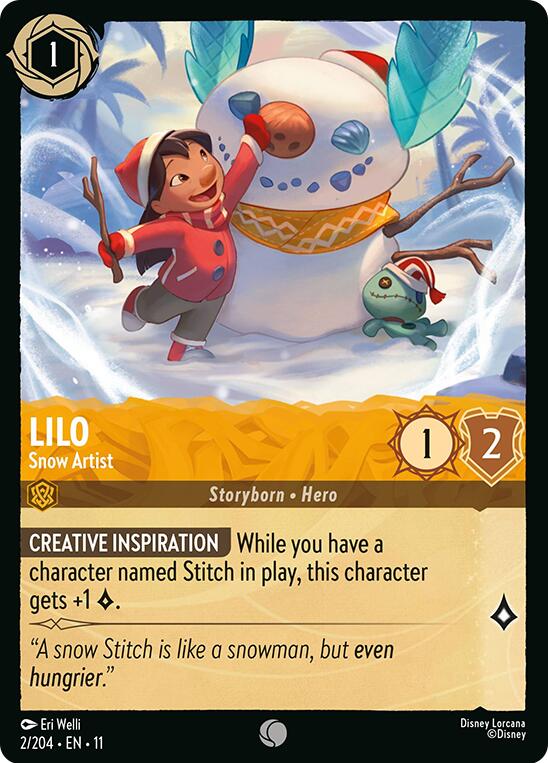 Image of Lilo - Snow Artist (2/204) [Winterspell]