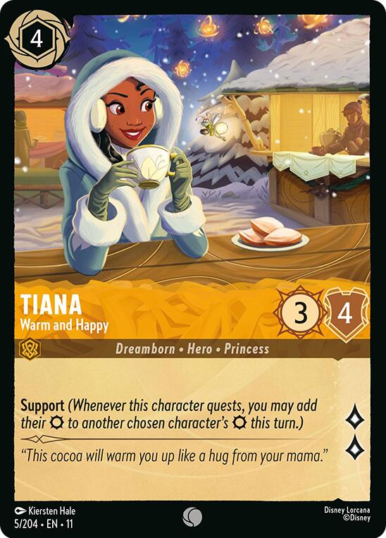 Image of Tiana - Warm and Happy (5/204) [Winterspell]