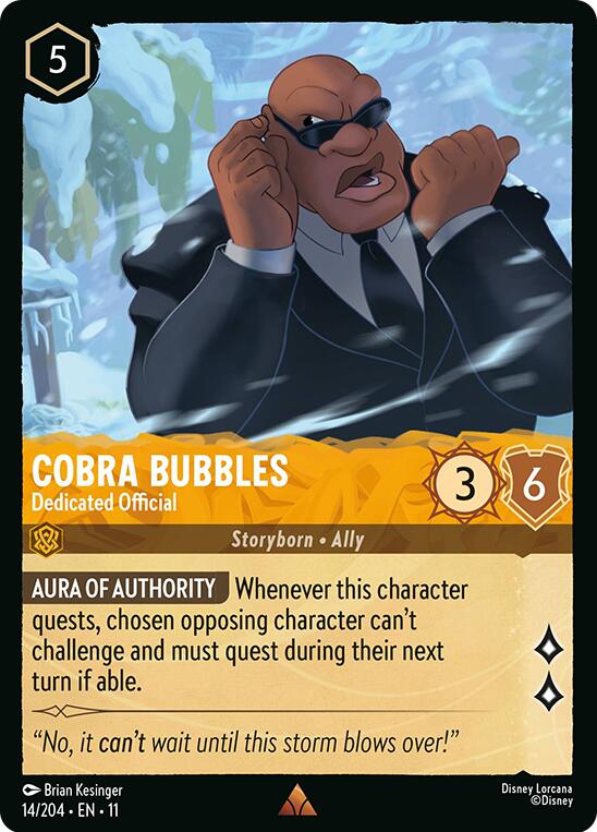 Image of Cobra Bubbles - Dedicated Official (14/204) [Winterspell]