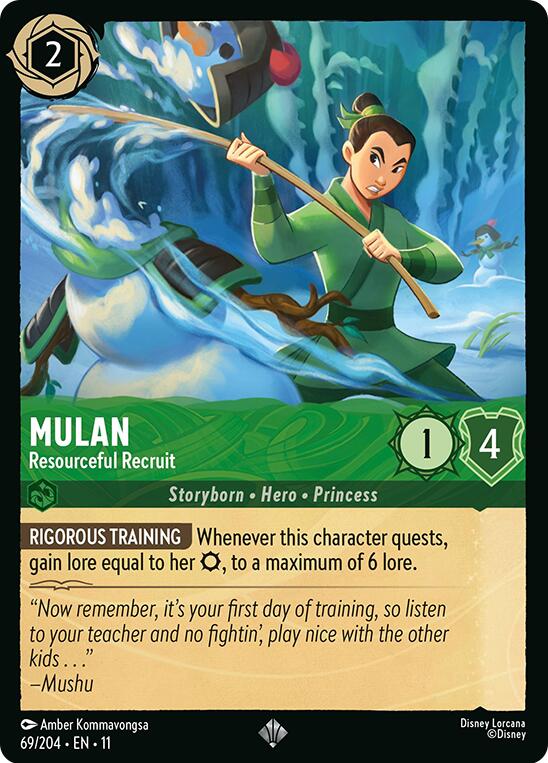 Image of Mulan - Resourceful Recruit (69/204) [Winterspell]