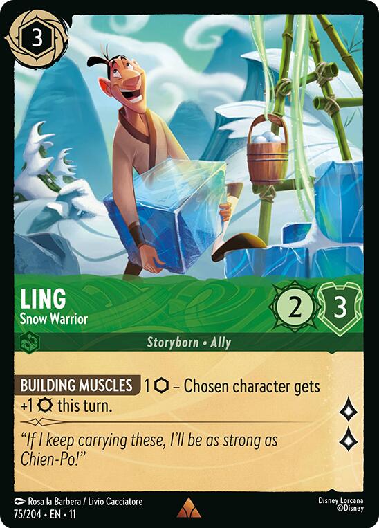 Image of Ling - Snow Warrior (75/204) [Winterspell]