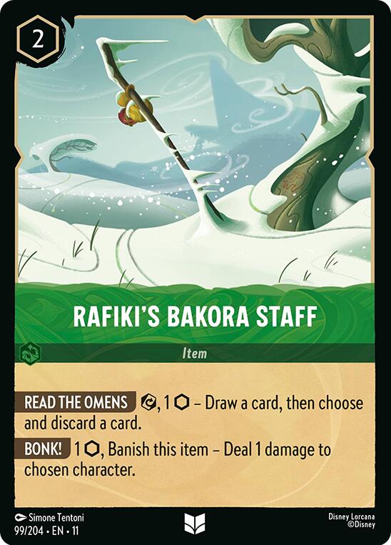 Image of Rafiki's Bakora Staff (99/204) [Winterspell]