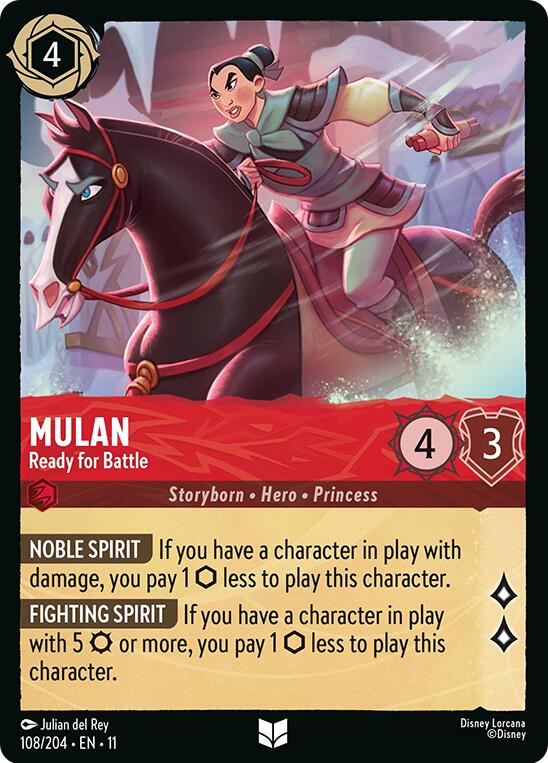Image of Mulan - Ready for Battle (108/204) [Winterspell]