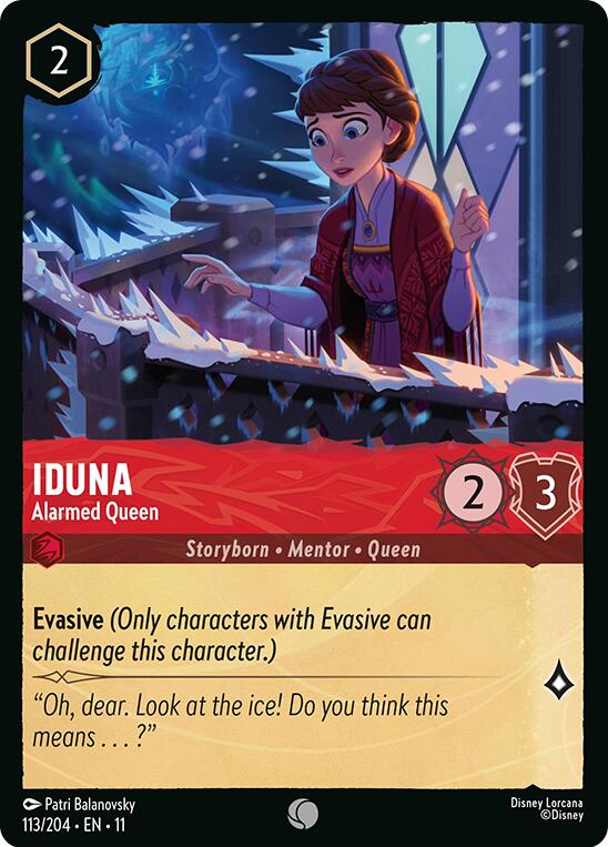 Image of Iduna - Alarmed Queen (113/204) [Winterspell]