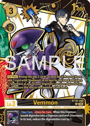 Image of Vemmon [BT18-060] (Rare Pull) [Dawn of Liberator]