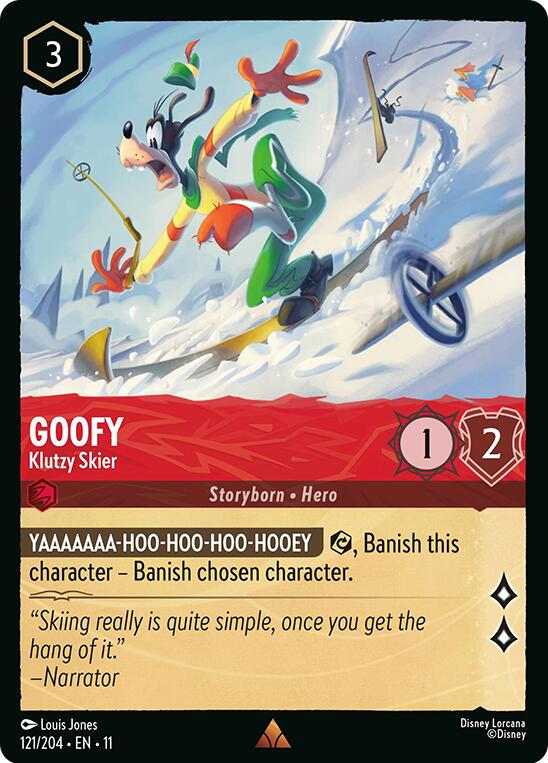 Image of Goofy - Klutzy Skier (121/204) [Winterspell]