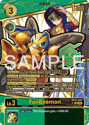 Image of FunBeemon [EX11-025] (Rare Pull) [Dawn of Liberator]
