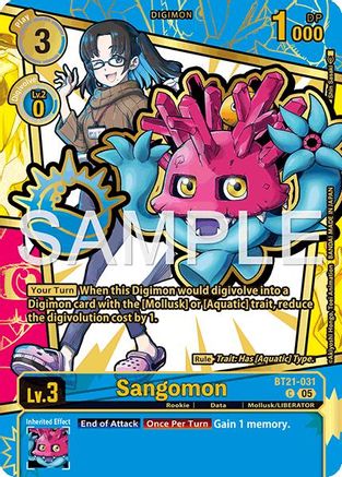 Image of Sangomon [BT21-031] (Rare Pull) [Dawn of Liberator]