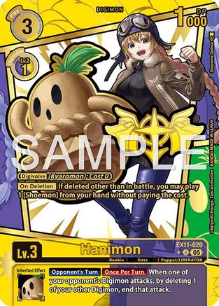 Image of Hanimon [EX11-020] (Rare Pull) [Dawn of Liberator]