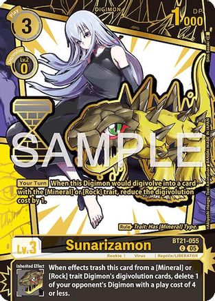 Image of Sunarizamon [EX11-038] (Rare Pull) [Dawn of Liberator]