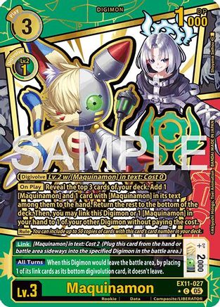 Image of Maquinamon [EX11-027] (Rare Pull) [Dawn of Liberator]