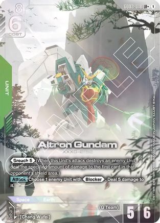 Image of Altron Gundam (LR+) (GD03-018) - Steel Requiem Holofoil