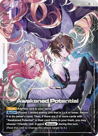 Image of Awakened Potential (R+) (GD03-118) - Steel Requiem Holofoil