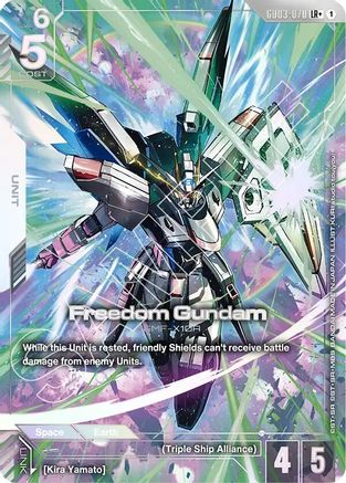 Image of Freedom Gundam (GD03-070) (LR+) (GD03-070) - Steel Requiem Holofoil