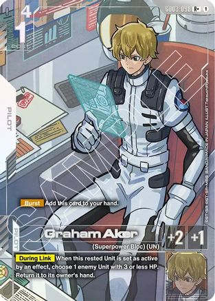 Image of Graham Aker (R+) (GD03-098) - Steel Requiem Holofoil