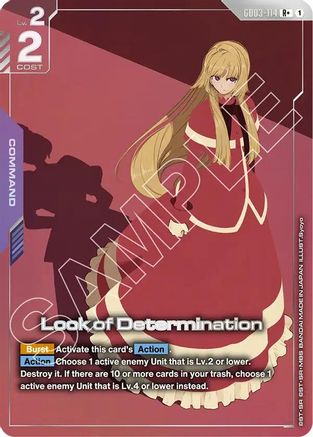 Image of Look of Determination (R+) (GD03-114) - Steel Requiem Holofoil