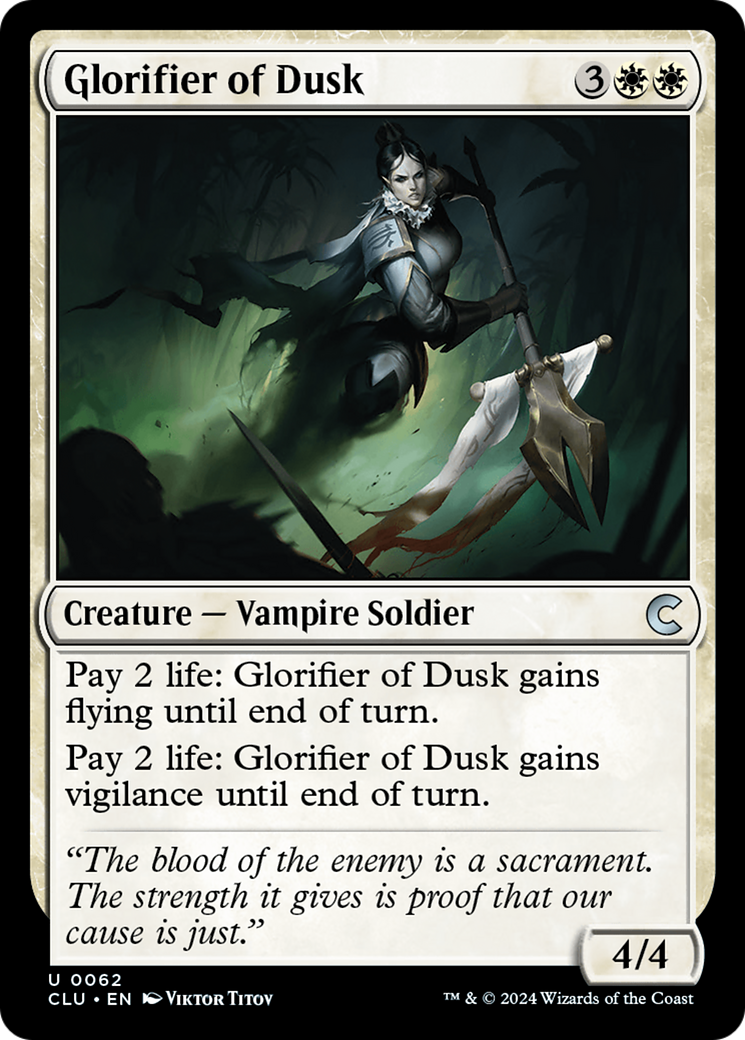 Image of Glorifier of Dusk [Ravnica: Clue Edition]