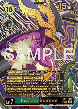 Image of ExMaquinamon [EX11-073] (Rare Pull) [Dawn of Liberator]