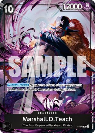 Image of Marshall.D.Teach (Event Pack Vol. 8) (P-100) - One Piece Promotion Cards Foil