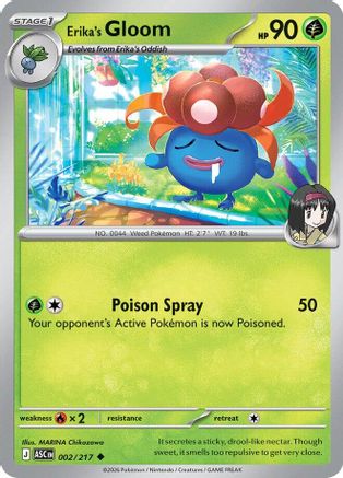 Image of Erika's Gloom (002/217) [Mega Evolution: Ascended Heroes]