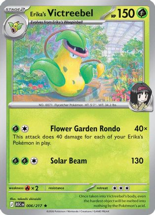 Image of Erika's Victreebel (006/217) [Mega Evolution: Ascended Heroes]