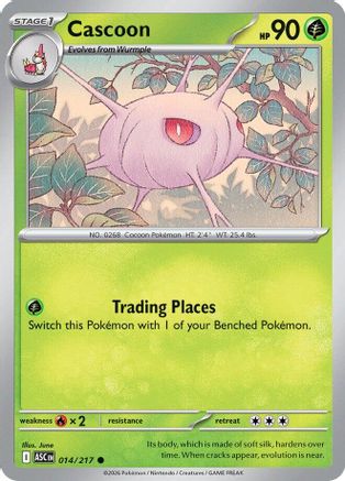 Image of Cascoon (014/217) [Mega Evolution: Ascended Heroes]