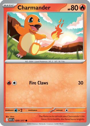 Image of Charmander (020/217) [Mega Evolution: Ascended Heroes]