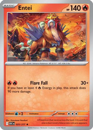 Image of Entei (025/217) [Mega Evolution: Ascended Heroes]