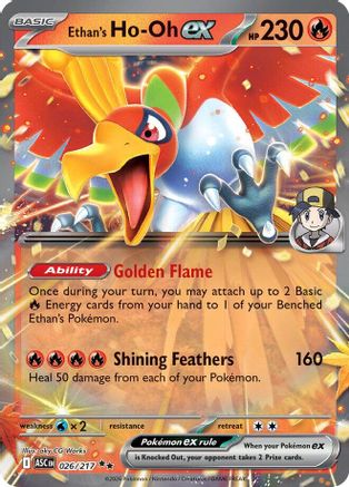 Image of Ethan's Ho-Oh ex (026/217) [Mega Evolution: Ascended Heroes]