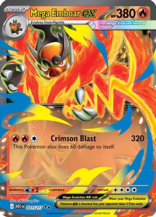 Image of Mega Emboar ex (031/217) [Mega Evolution: Ascended Heroes]