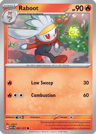 Image of Raboot (037/217) [Mega Evolution: Ascended Heroes]