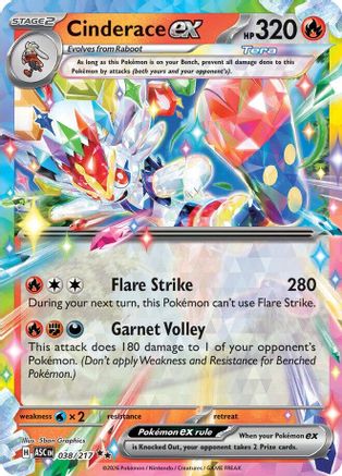 Image of Cinderace ex (038/217) [Mega Evolution: Ascended Heroes]