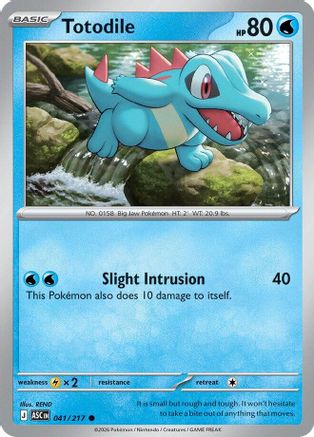 Image of Totodile (041/217) [Mega Evolution: Ascended Heroes]