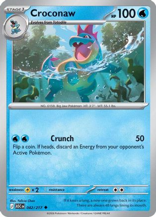 Image of Croconaw (042/217) [Mega Evolution: Ascended Heroes]